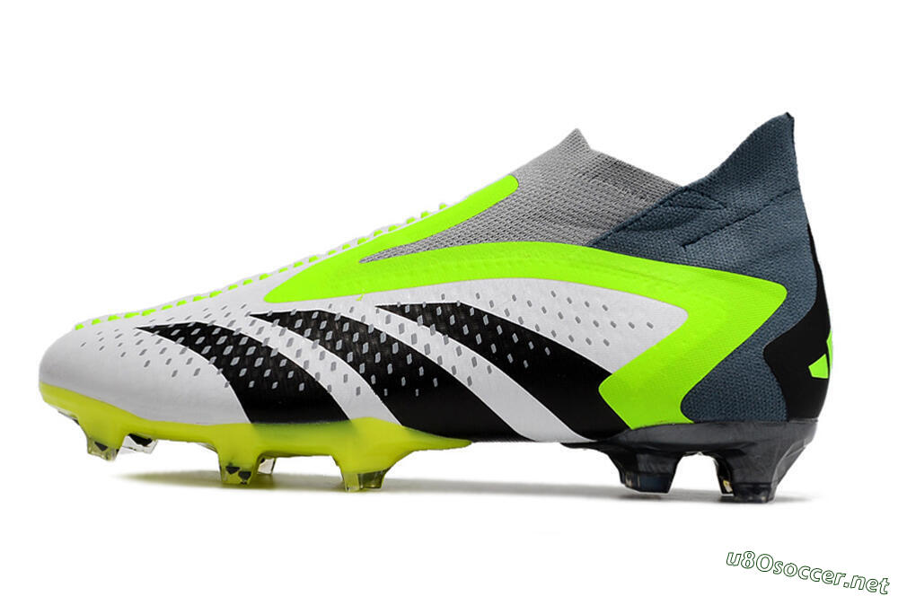 Men's Adidas Predator Accuracy+ FG Football Boots - White/Black/Green 0