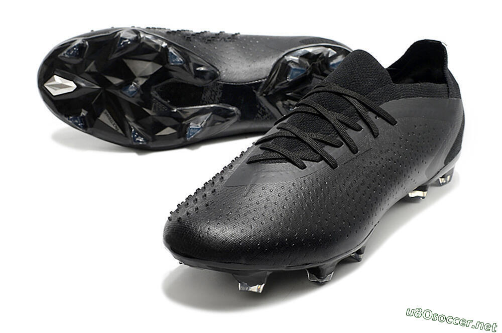 Men's Adidas Predator Accuracy.1 Low FG Football Boots - Black/Black 3
