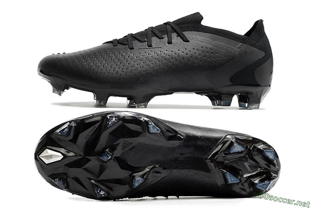 Men's Adidas Predator Accuracy.1 Low FG Football Boots - Black/Black 1