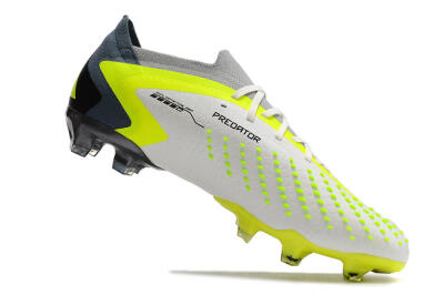 Men's Adidas Predator Accuracy.1 Low FG Football Boots - White/Black/Green
