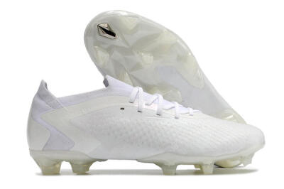 Men's Adidas Predator Accuracy.1 Low FG Football Boots - White/White