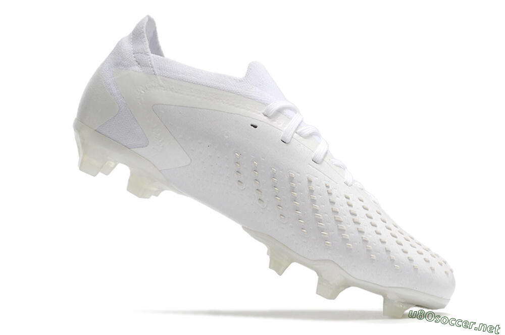 Men's Adidas Predator Accuracy.1 Low FG Football Boots - White/White 4