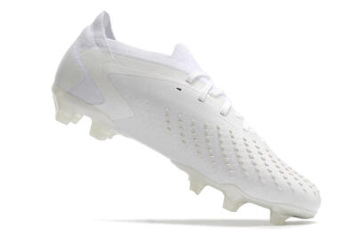 Men's Adidas Predator Accuracy.1 Low FG Football Boots - White/White