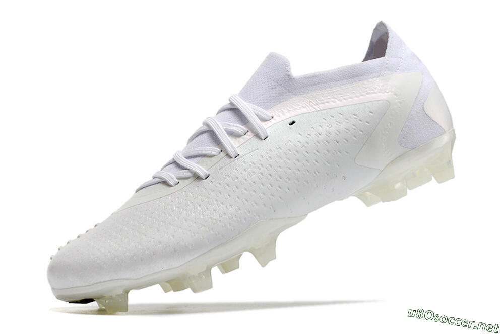Men's Adidas Predator Accuracy.1 Low FG Football Boots - White/White 5