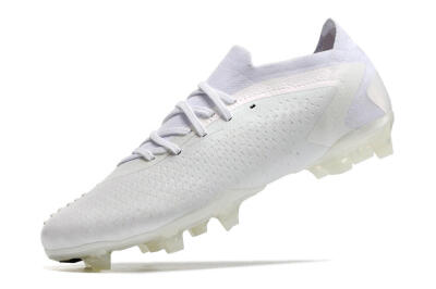 Men's Adidas Predator Accuracy.1 Low FG Football Boots - White/White