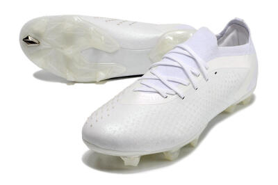 Men's Adidas Predator Accuracy.1 Low FG Football Boots - White/White