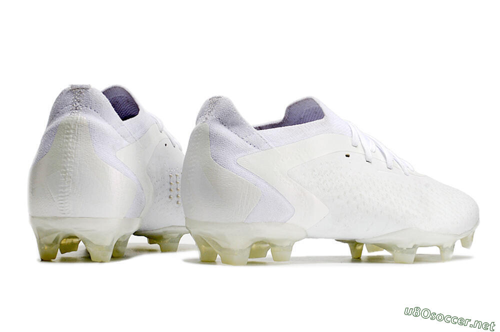 Men's Adidas Predator Accuracy.1 Low FG Football Boots - White/White 6