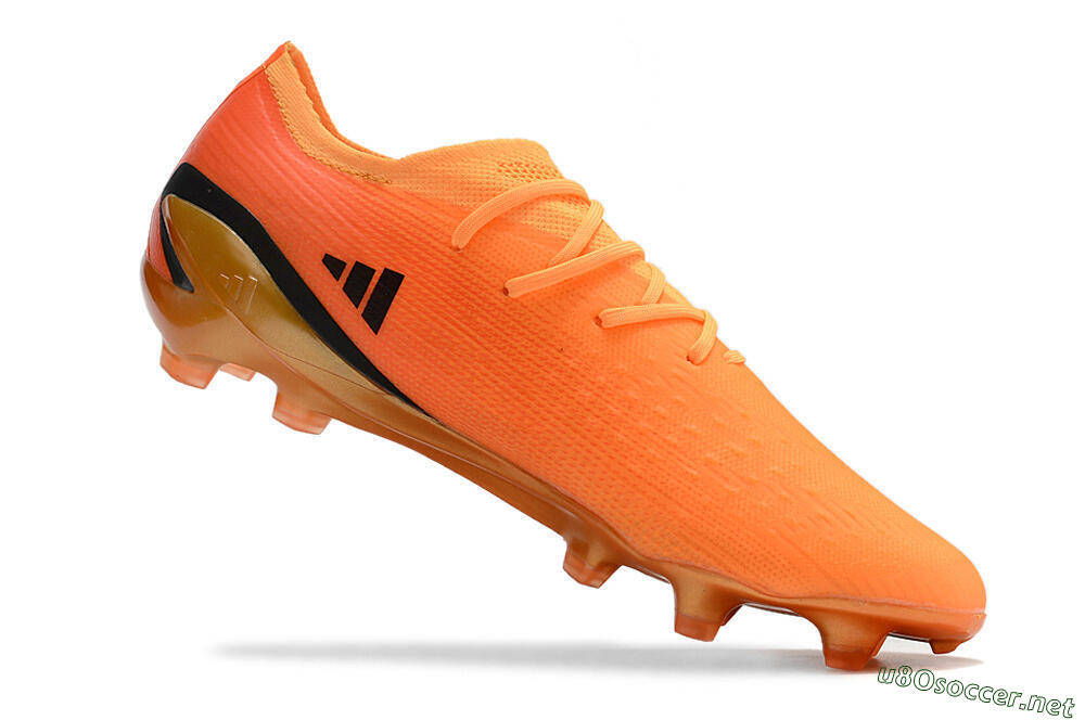 Men's Adidas X Speedportal.1 FG Football Boots - Orange/Black 4