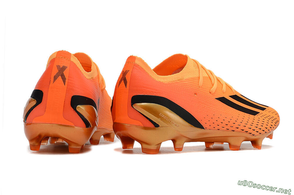 Men's Adidas X Speedportal.1 FG Football Boots - Orange/Black 6
