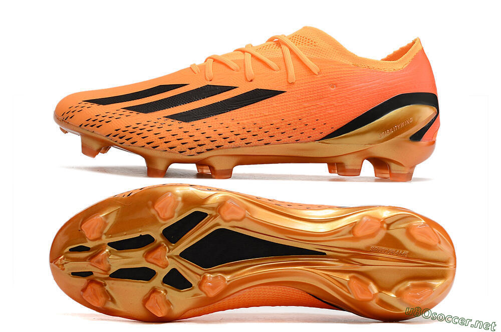 Men's Adidas X Speedportal.1 FG Football Boots - Orange/Black 1
