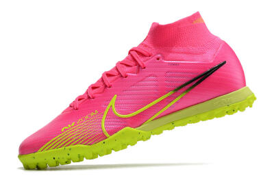 Men's Nike Air Zoom Mercurial Superfly 9 Elite TF Football Shoes - Pink/Green/Black