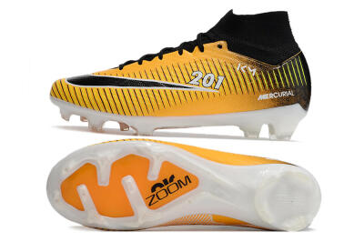 Men's Nike Air Zoom Mercurial Superfly 9 Elite FG Football Boots - Yellow/Black/White