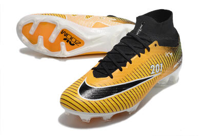 Men's Nike Air Zoom Mercurial Superfly 9 Elite FG Football Boots - Yellow/Black/White