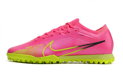 Men's Nike Air Zoom Mercurial Vapor 15 Elite TF Football Shoes - Pink/Green/Black
