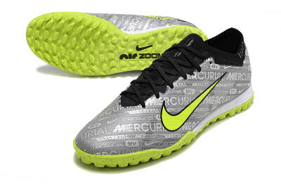 Men's Nike Air Zoom Mercurial Vapor Elite TF Football Shoes - Grey/Black/Yellow