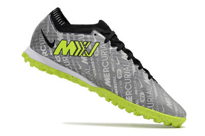 Men's Nike Air Zoom Mercurial Vapor Elite TF Football Shoes - Grey/Black/Yellow