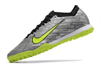 Men's Nike Air Zoom Mercurial Vapor Elite TF Football Shoes - Grey/Black/Yellow
