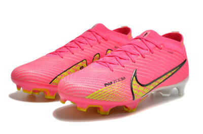 Unisex Nike Air Zoom Mercurial Vapor 15 Elite FG Football Boots - Pink/Yellow
