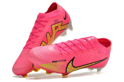 Unisex Nike Air Zoom Mercurial Vapor 15 Elite FG Football Boots - Pink/Yellow