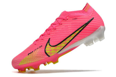 Unisex Nike Air Zoom Mercurial Vapor 15 Elite FG Football Boots - Pink/Yellow