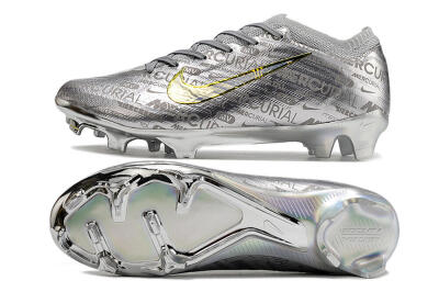 Men's Nike Air Zoom Mercurial Vapor 15 Elite FG Football Boots - Silver/Gold