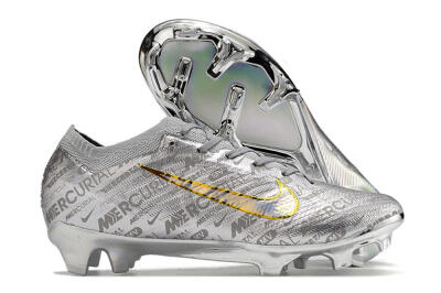 Men's Nike Air Zoom Mercurial Vapor 15 Elite FG Football Boots - Silver/Gold