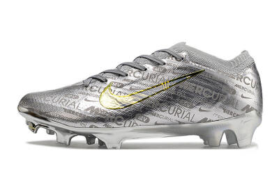 Men's Nike Air Zoom Mercurial Vapor 15 Elite FG Football Boots - Silver/Gold
