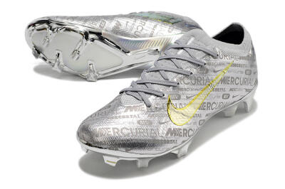 Men's Nike Air Zoom Mercurial Vapor 15 Elite FG Football Boots - Silver/Gold