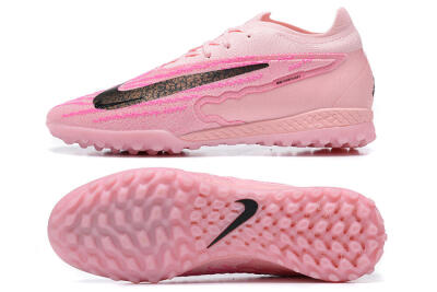 Men's Nike Phantom GX Elite TF Football Shoes - Pink/Black/Gold