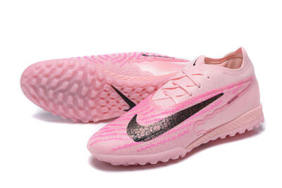 Men's Nike Phantom GX Elite TF Football Shoes - Pink/Black/Gold