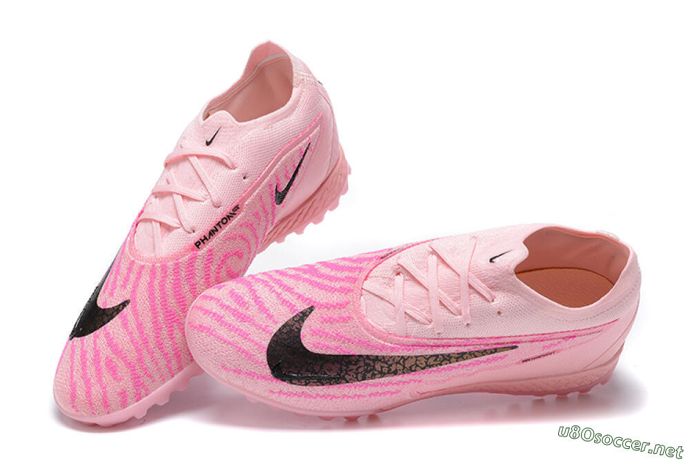 Men's Nike Phantom GX Elite TF Football Shoes - Pink/Black/Gold 5