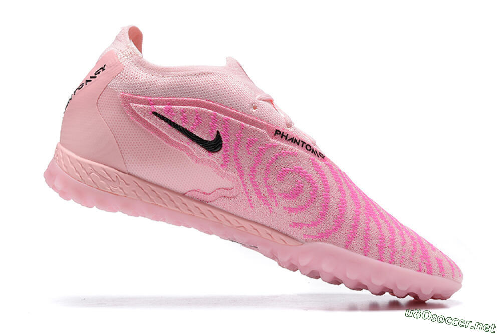 Men's Nike Phantom GX Elite TF Football Shoes - Pink/Black/Gold 6