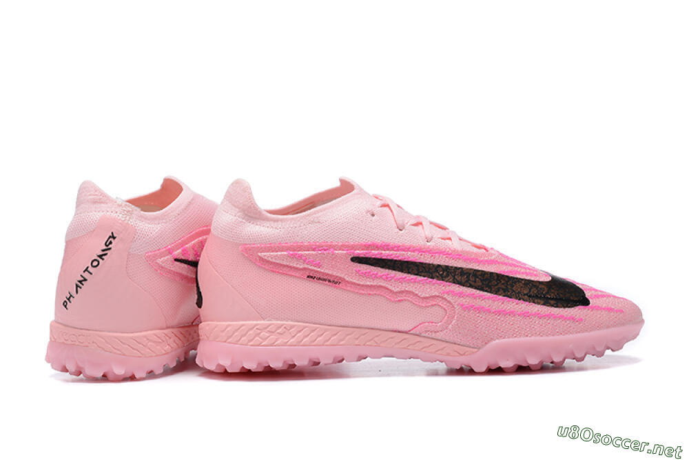 Men's Nike Phantom GX Elite TF Football Shoes - Pink/Black/Gold 8