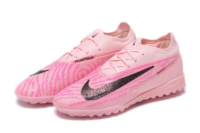 Men's Nike Phantom GX Elite TF Football Shoes - Pink/Black/Gold