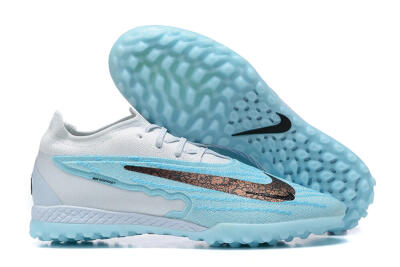 Men's Nike Phantom GX Elite TF Football Shoes - White/Blue/Black
