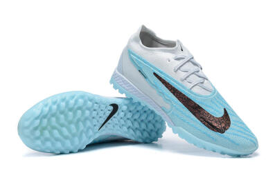 Men's Nike Phantom GX Elite TF Football Shoes - White/Blue/Black
