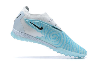 Men's Nike Phantom GX Elite TF Football Shoes - White/Blue/Black