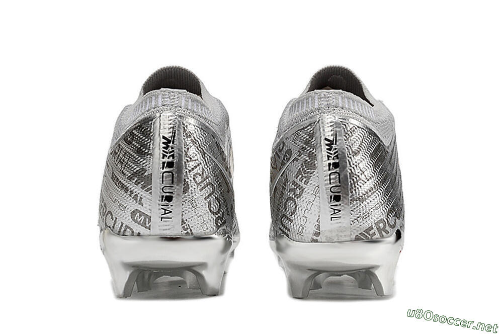 Unisex Nike Air Zoom Mercurial Vapor 15 Elite FG Football Boots - Sliver/Gold/Rainbow 6