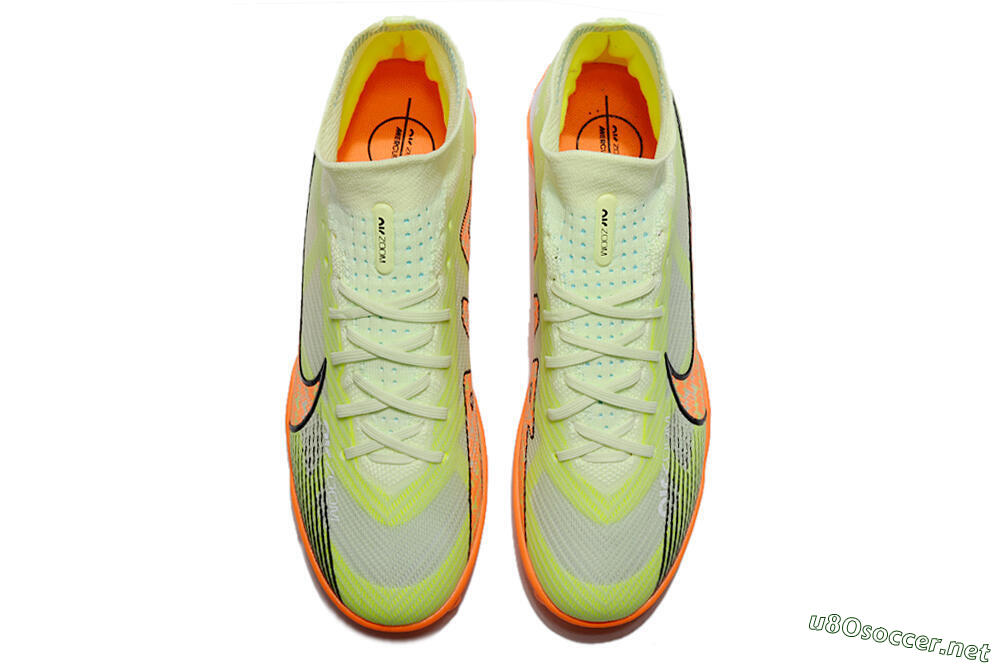 Men's Nike Air Zoom Mercurial Superfly 15 Elite TF Football Shoes - Yellow/Orange/Black 4