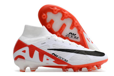 Men's Nike Air Zoom Mercurial Superfly 9 Elite AG Football Boots - White/Red/Black