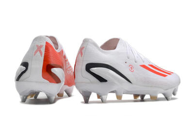 Men's Adidas X Speedportal.1 SG Football Boots - White/Orange/Black