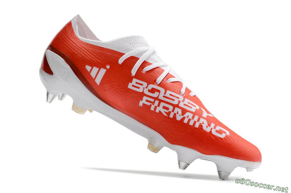 Men's Adidas X Speedportal.1 SG Football Boots - White/Orange/Black 4