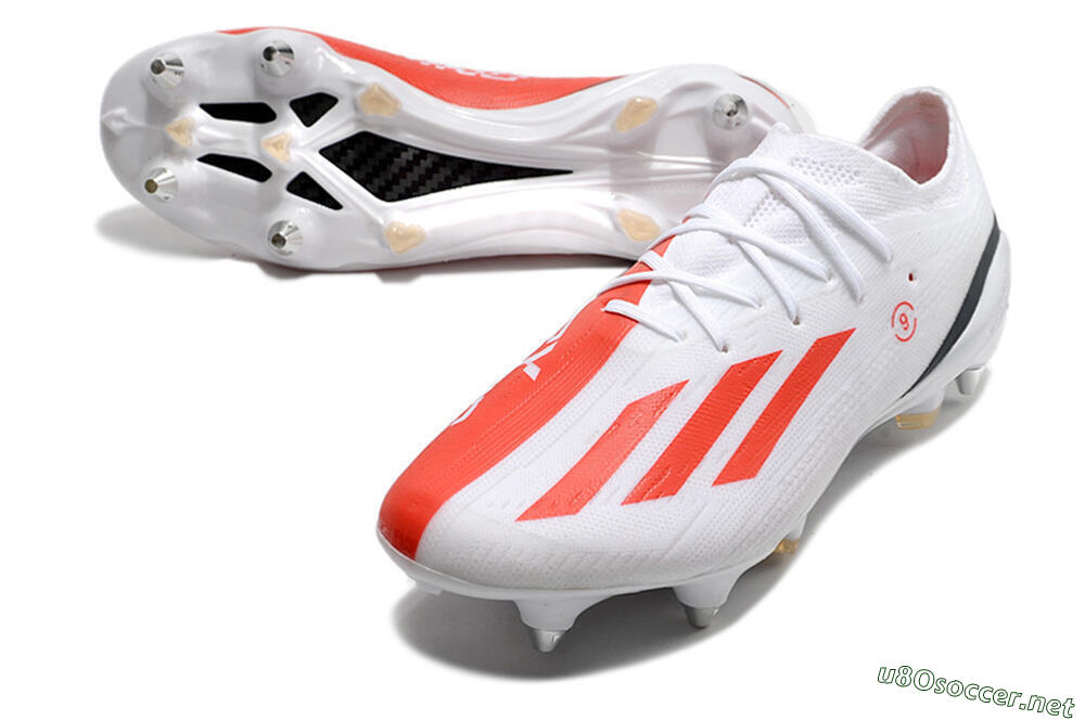 Men's Adidas X Speedportal.1 SG Football Boots - White/Orange/Black 3