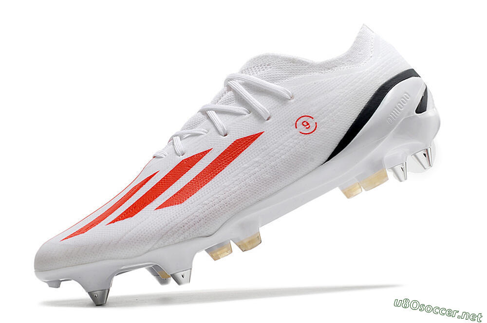 Men's Adidas X Speedportal.1 SG Football Boots - White/Orange/Black 5