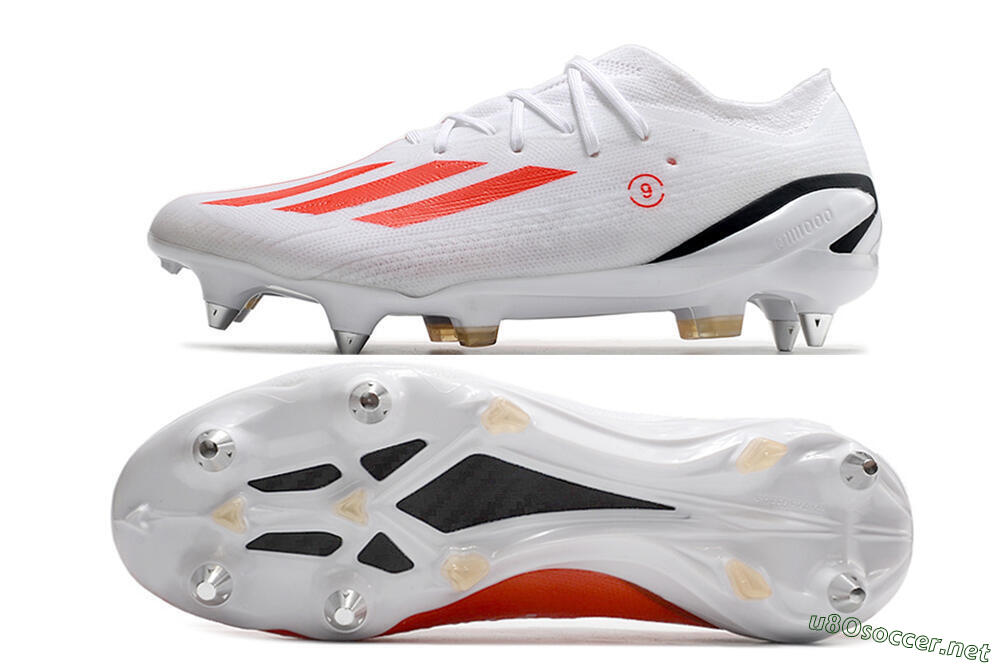 Men's Adidas X Speedportal.1 SG Football Boots - White/Orange/Black 1
