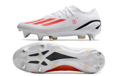 Men's Adidas X Speedportal.1 SG Football Boots - White/Orange/Black