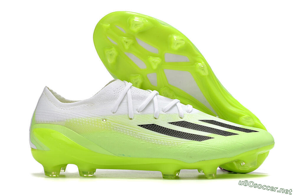 Men's Adidas X Speedportal.1 FG Football Boots - Green/Black/White 2
