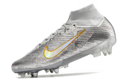 Men's Nike Air Zoom Mercurial Superfly 9 Elite SG Football Boots - Sliver/Orange