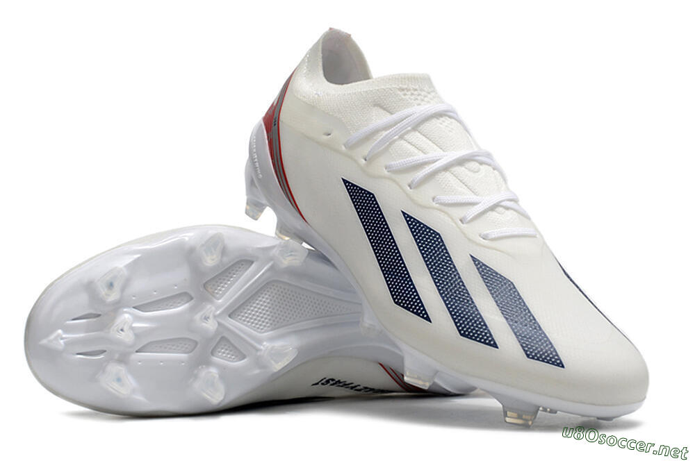 Men's Adidas X Speedportal.1 UAS FG Football Boots - White/Black/Red 3