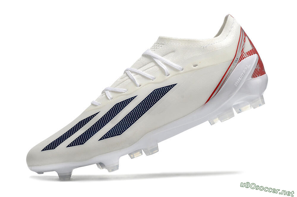 Men's Adidas X Speedportal.1 UAS FG Football Boots - White/Black/Red 5